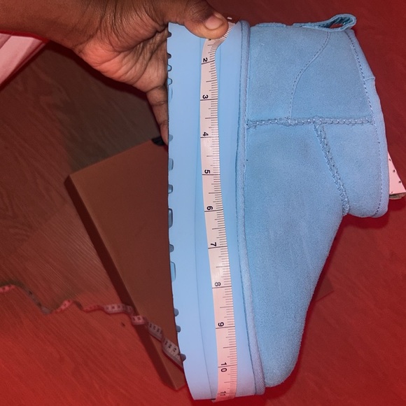 Sky blue baby blue classic ultra mini platform UGG’s - Picture 7 of 9